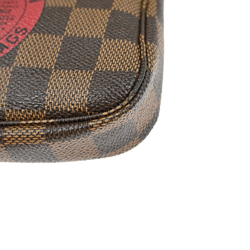 Louis Vuitton Mini Pochette Accessoires Damier Canvas Brown Canvas Clutche & Pouche Bag