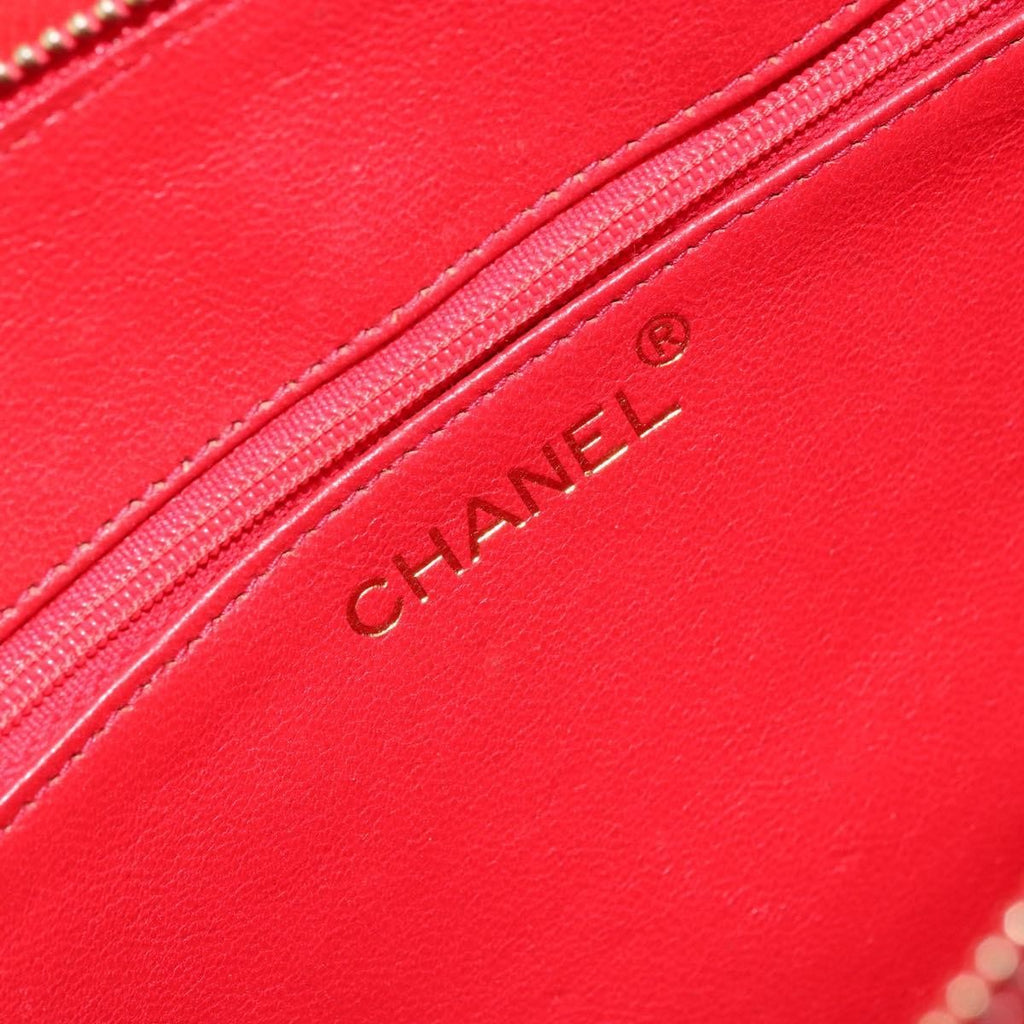 Chanel Chain Clutch Leather Multicolour Leather Handbag