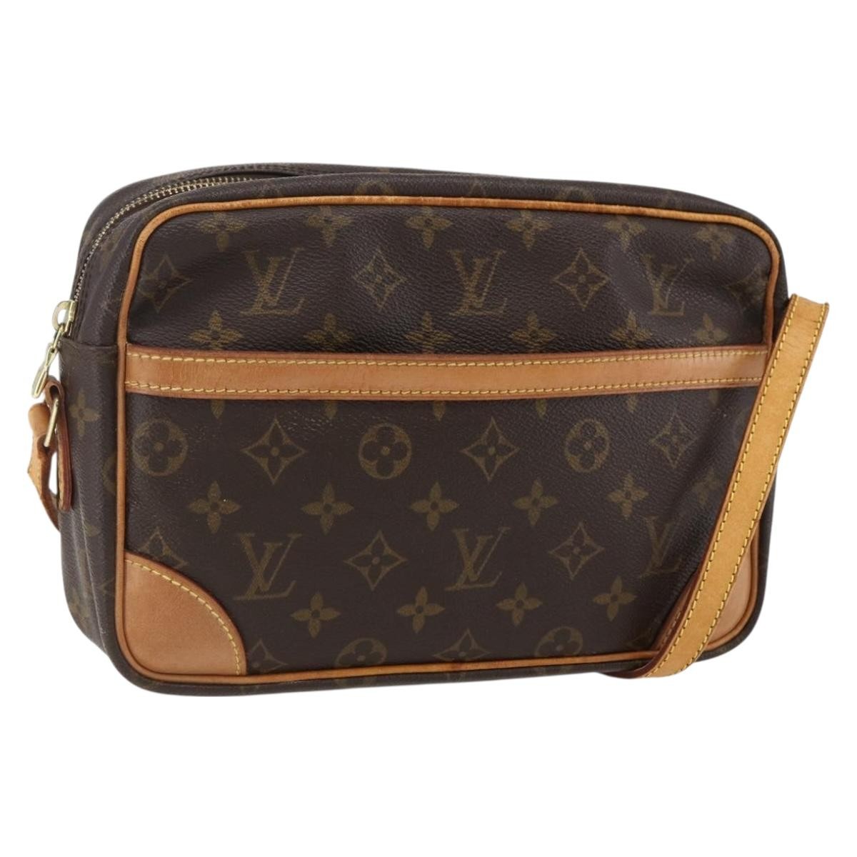 Louis Vuitton Trocadero Handbag Monogram Canvas Brown Canvas Shoulder Bag