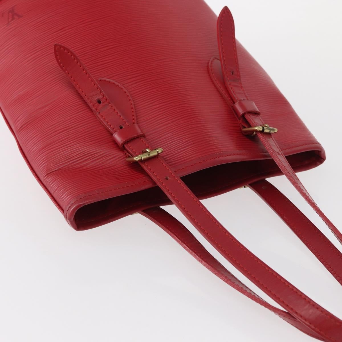 Louis Vuitton Bucket Bag Epi Leather Red Leather Shoulder Bag