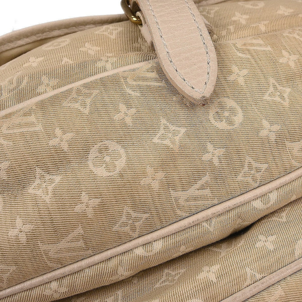 Louis Vuitton Saumur Handbag Mini Lin White Canvas Shoulder Bag