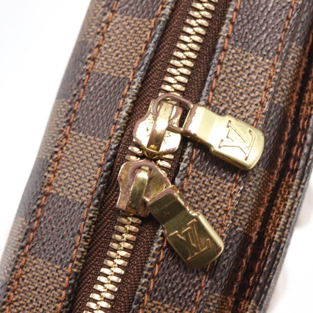 Louis Vuitton Geronimos Waist Bag Damier Brown Canvas Shoulder Bag