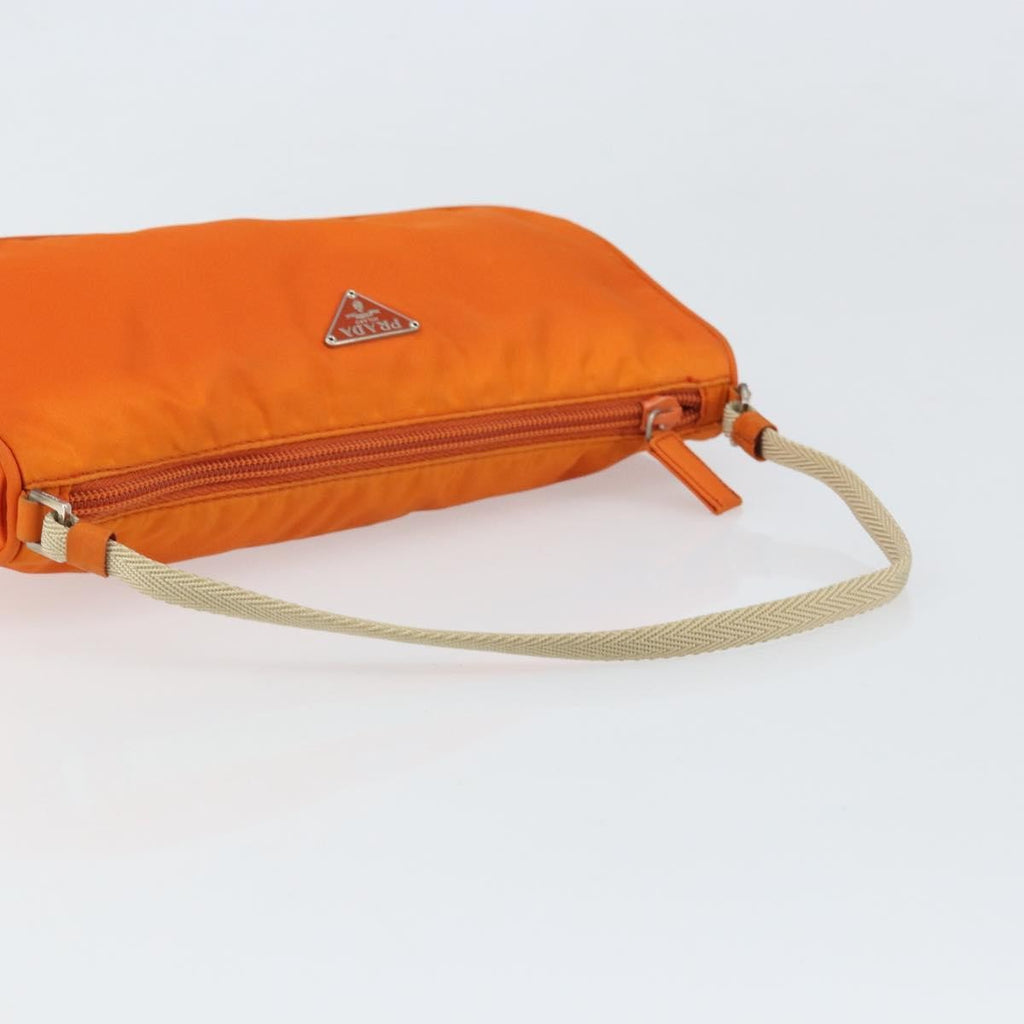 Prada Pochette Shoulder Bag Tessuto Orange Nylon Clutche & Pouche Bag