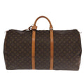 Louis Vuitton Keepall Bag Monogram Canvas Brown Canvas Travel Bag