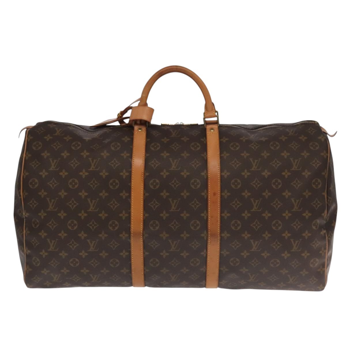 Louis Vuitton Keepall Bag Monogram Canvas Brown Canvas Travel Bag
