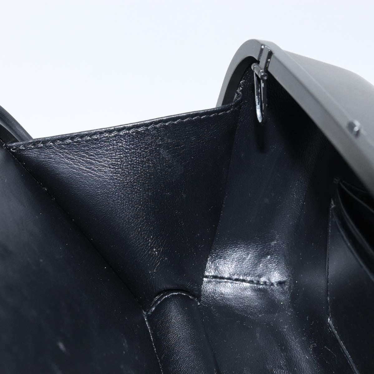 Balenciaga Logo Lunch Box Bag Plastic Black Plastic Clutche & Pouche