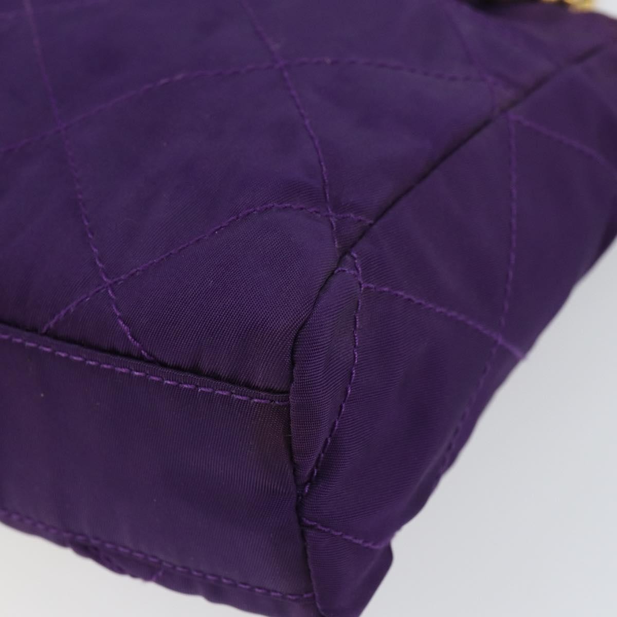Prada Re-Edition 1995 Chain Tote Quilted Re-Nylon Purple Nylon Shoulder Bag Bag