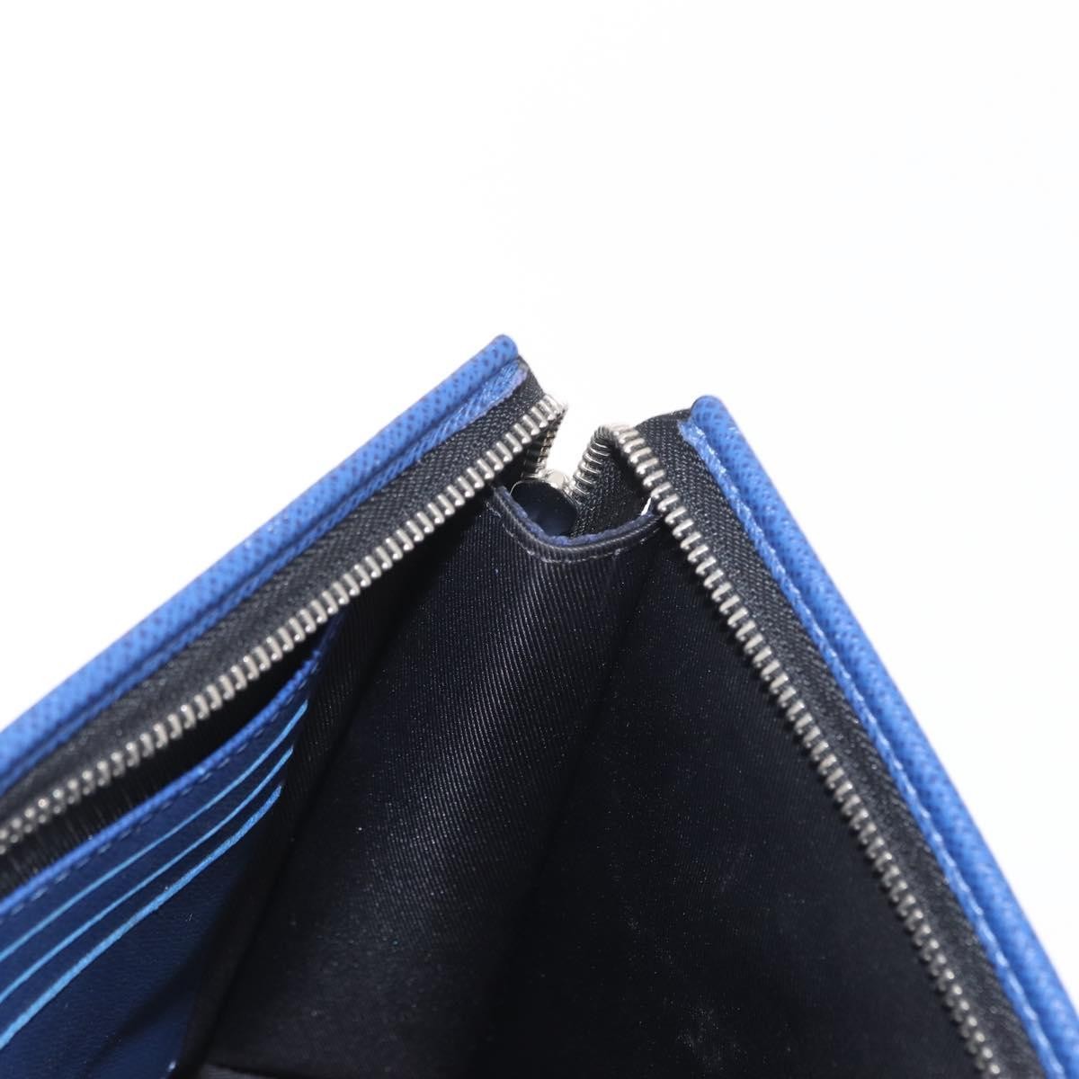 Louis Vuitton Pochette Voyage Taiga Leather Blue Leather Clutche & Pouche Bag