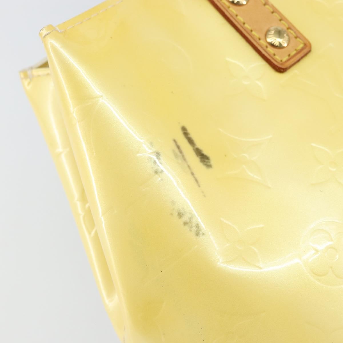Louis Vuitton Reade Handbag Monogram Vernis Yellow Patent_Leather Handbag
