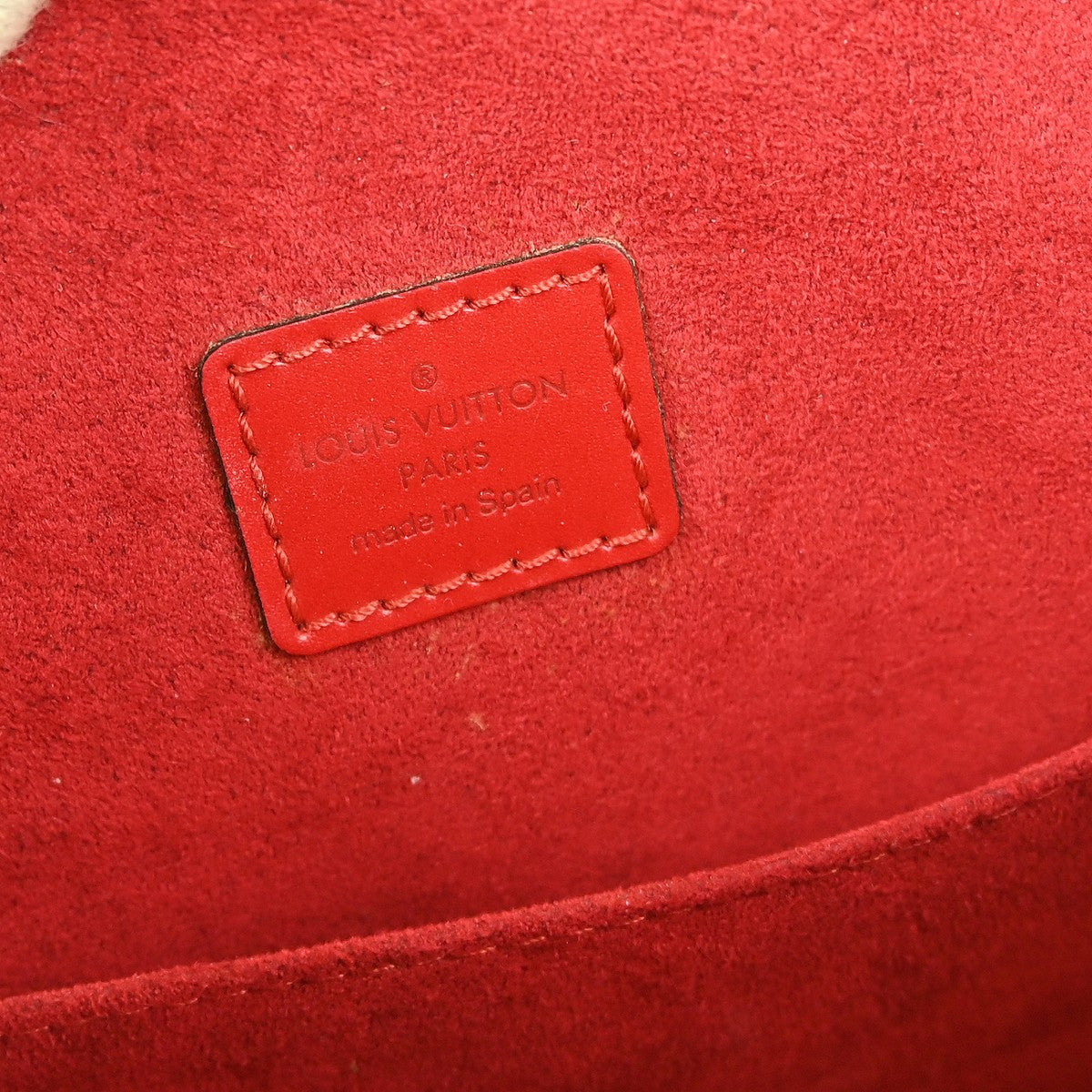Louis Vuitton Voltaire Handbag Epi Leather Red Leather Shoulder Bag