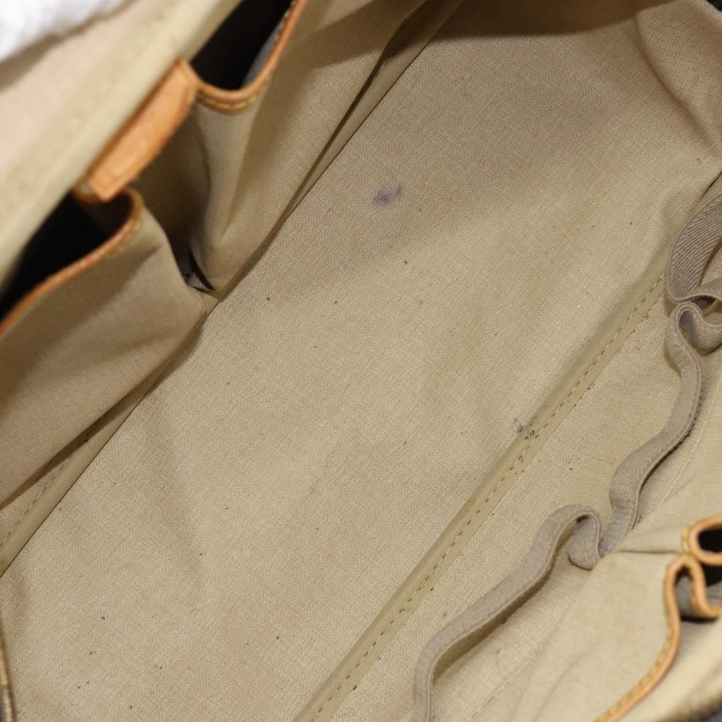 Louis Vuitton Deauville Handbag Monogram Canvas Brown Canvas Handbag