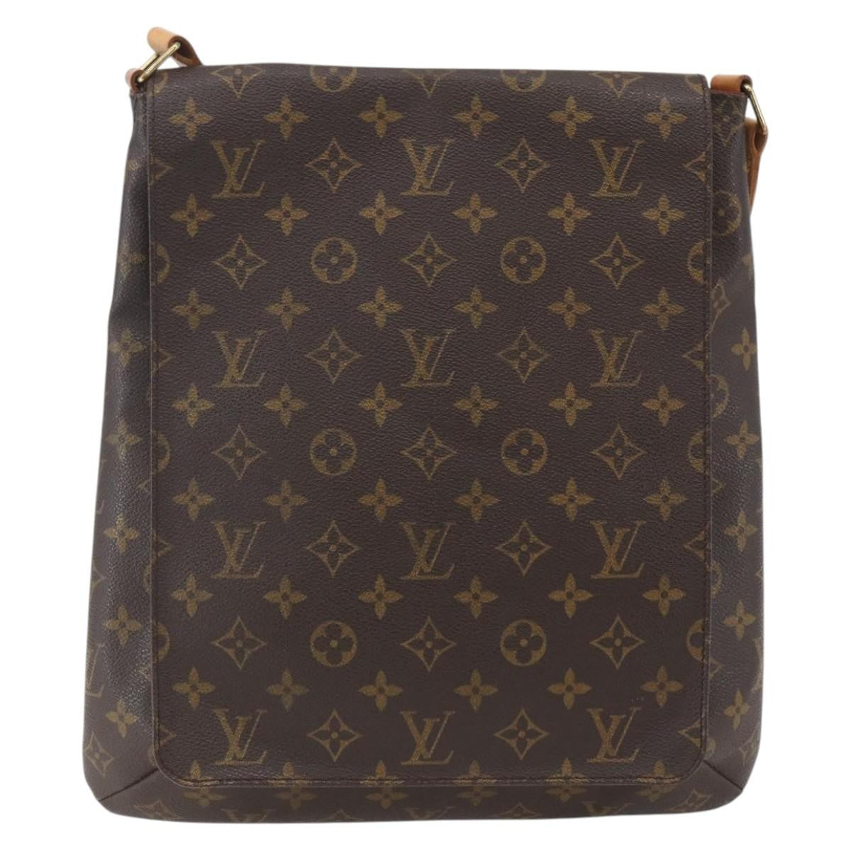 Louis Vuitton Musette Salsa Handbag Monogram Canvas Brown Canvas Shoulder Bag