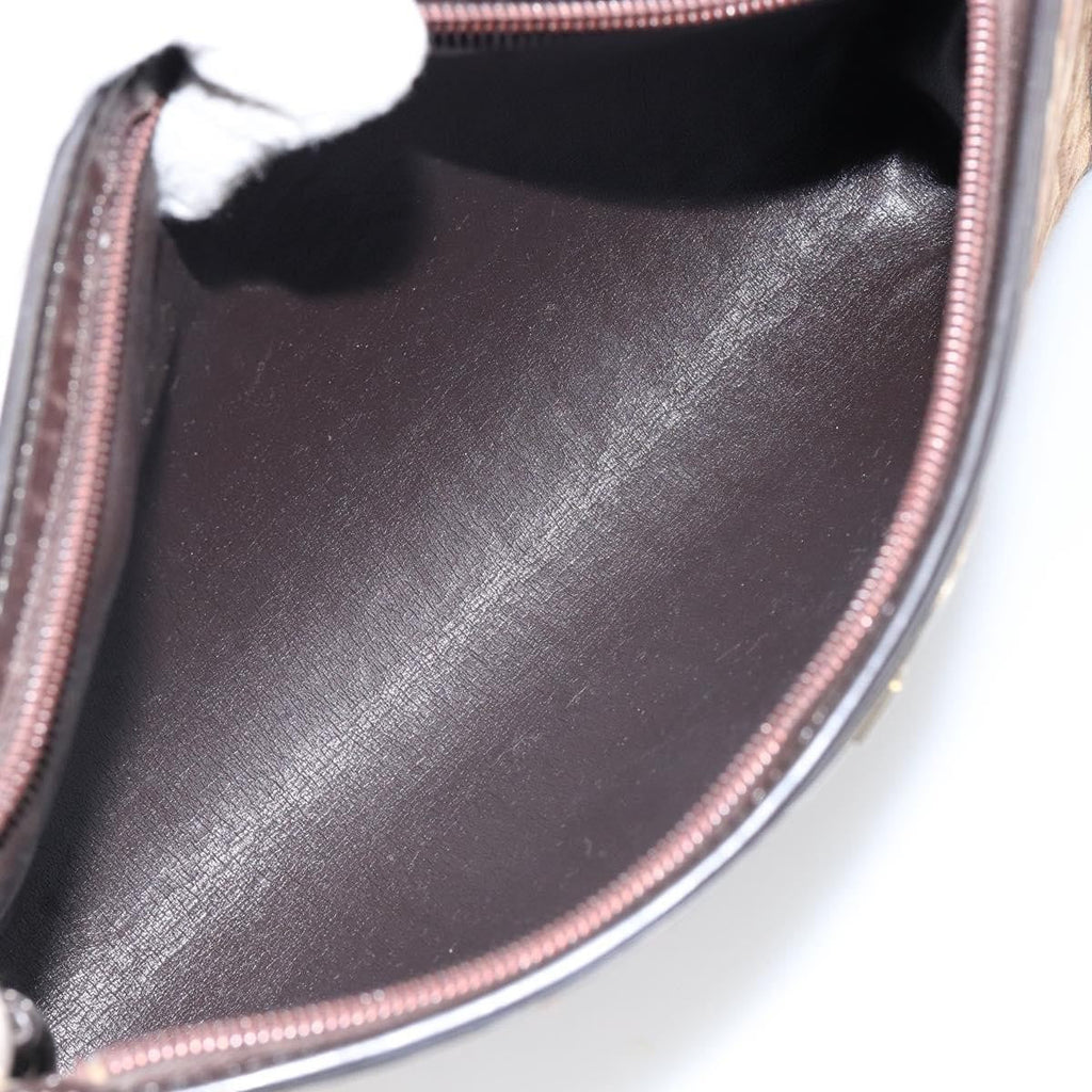 Christian Dior Vintage Trotter Shoulder Bag Canvas Brown Canvas Shoulder Bag Bag (Pre-Owned)