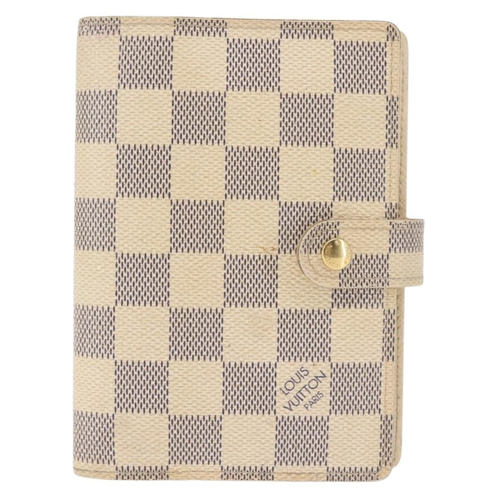 Louis Vuitton Agenda Cover Damier Azur Beige Canvas Toiletry Case Accessory