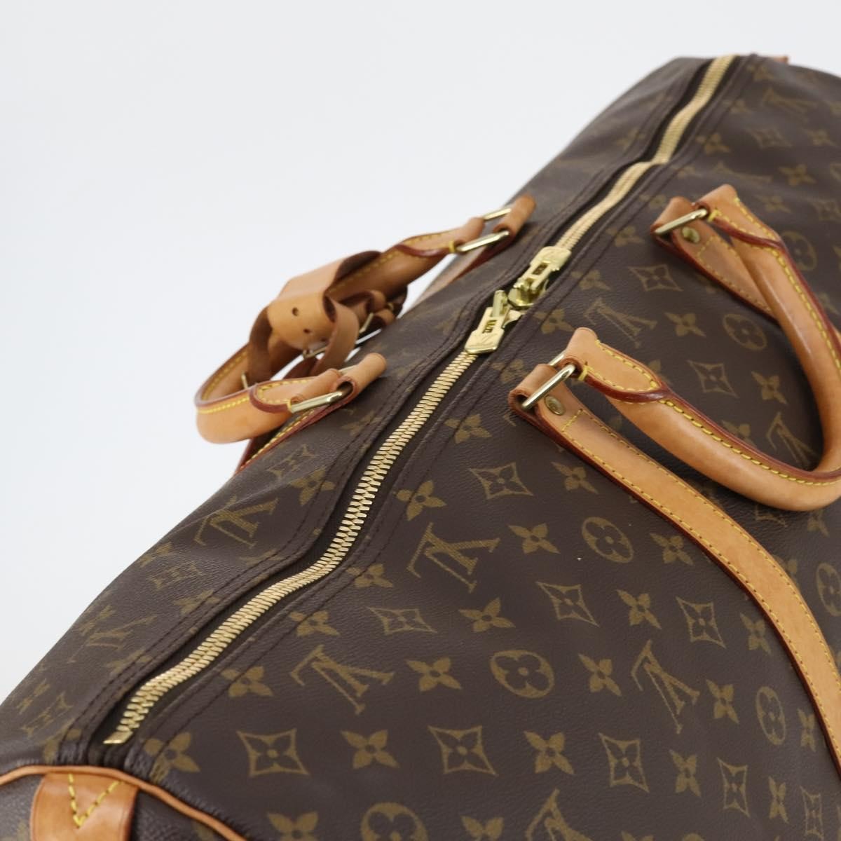 Louis Vuitton Keepall Bag Monogram Canvas Brown Canvas Travel Bag