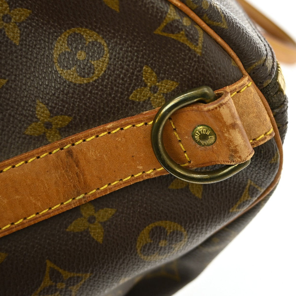 Louis Vuitton Keepall Bag Monogram Canvas Brown Canvas Travel Bag