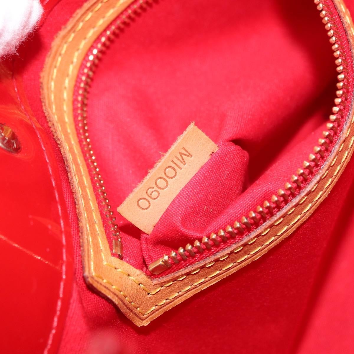 Louis Vuitton Reade Handbag Monogram Vernis Red Patent_Leather Handbag
