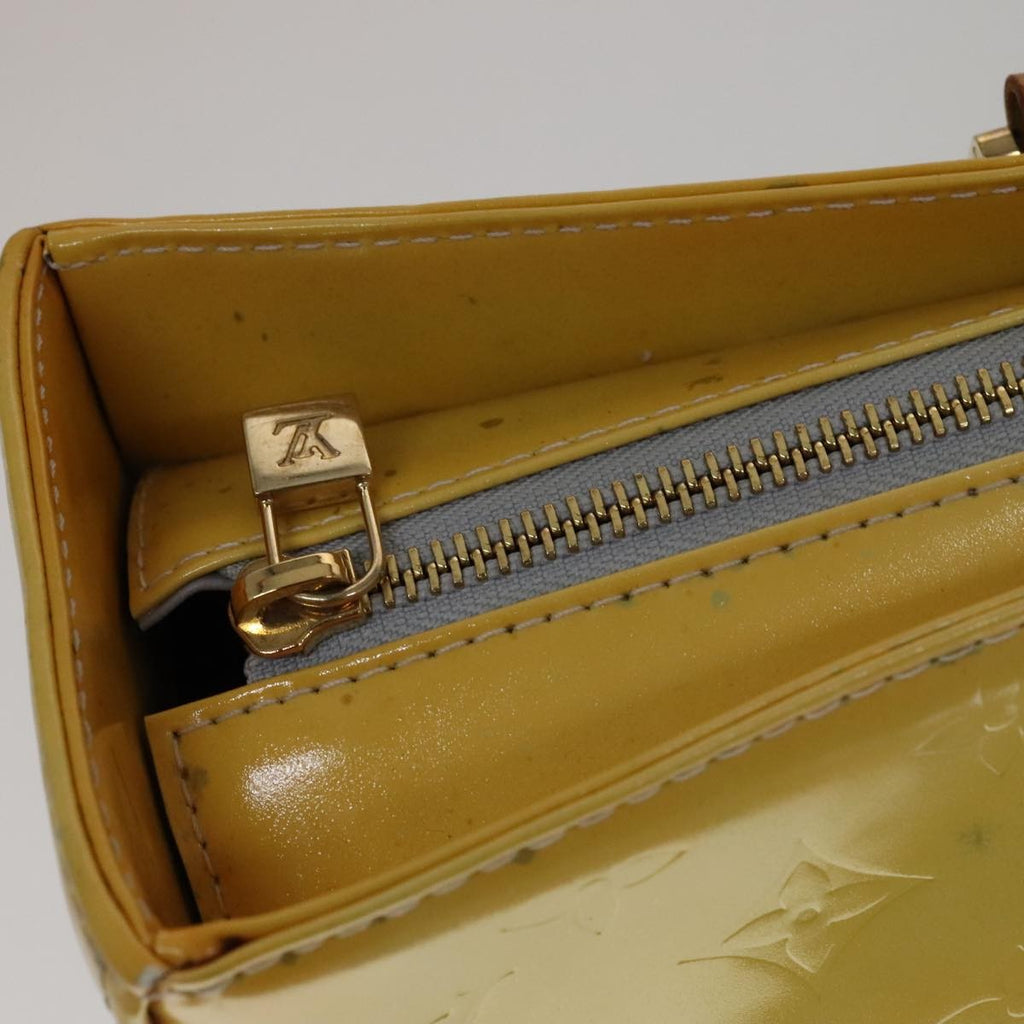 Louis Vuitton Columbus Handbag Monogram Vernis Yellow Patent_Leather Bag