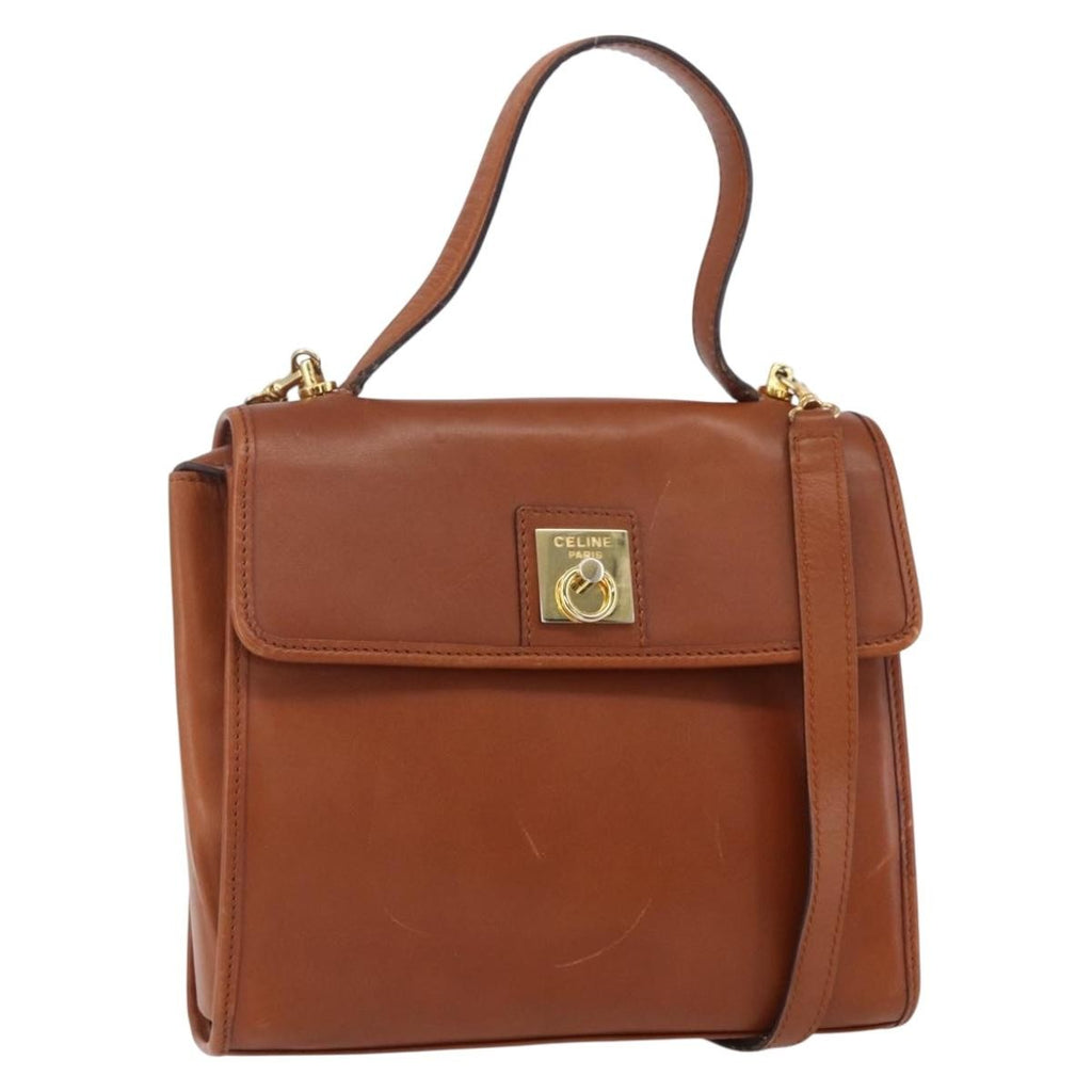 Celine Handbag Leather Brown Leather Handbag