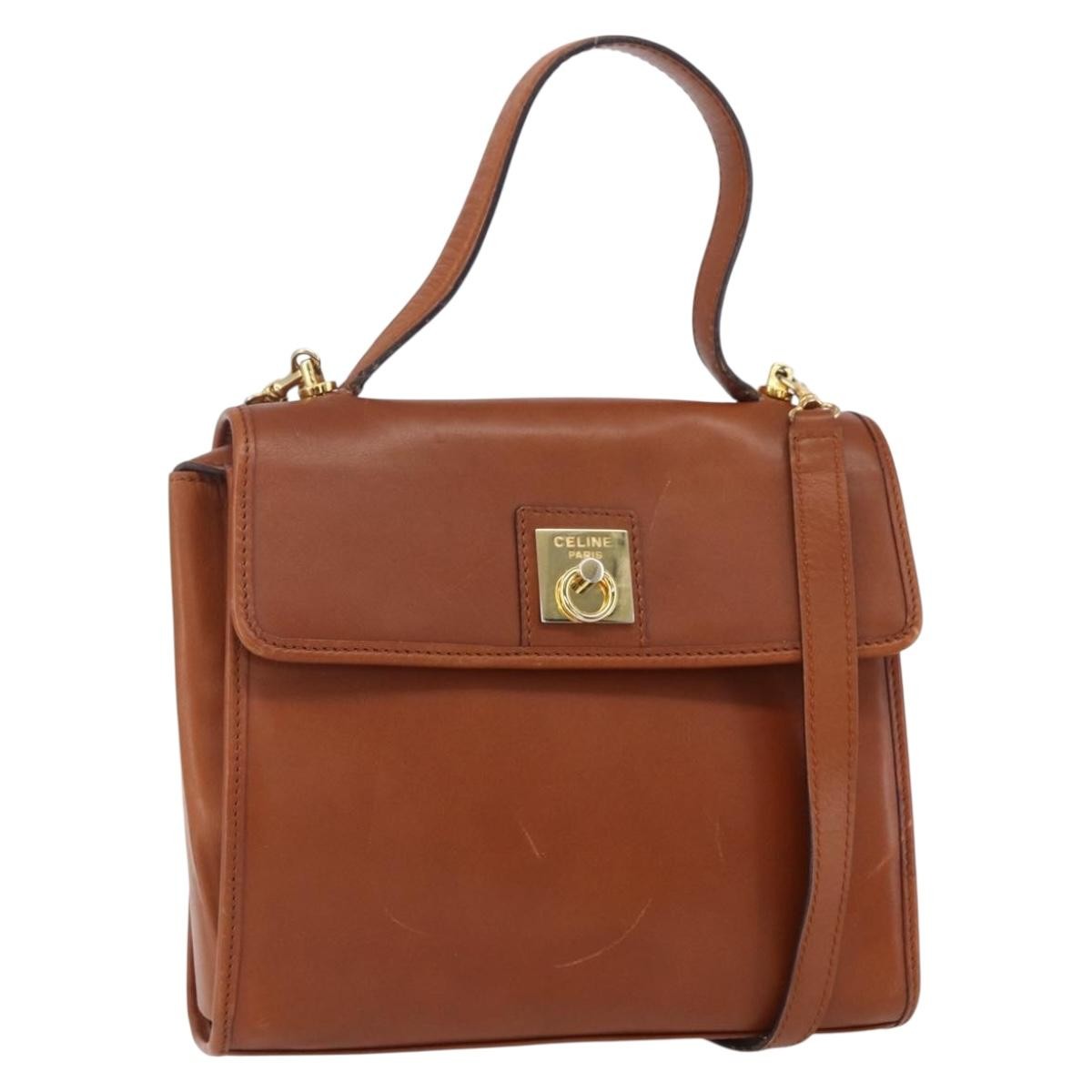 Celine Handbag Leather Brown Leather Handbag