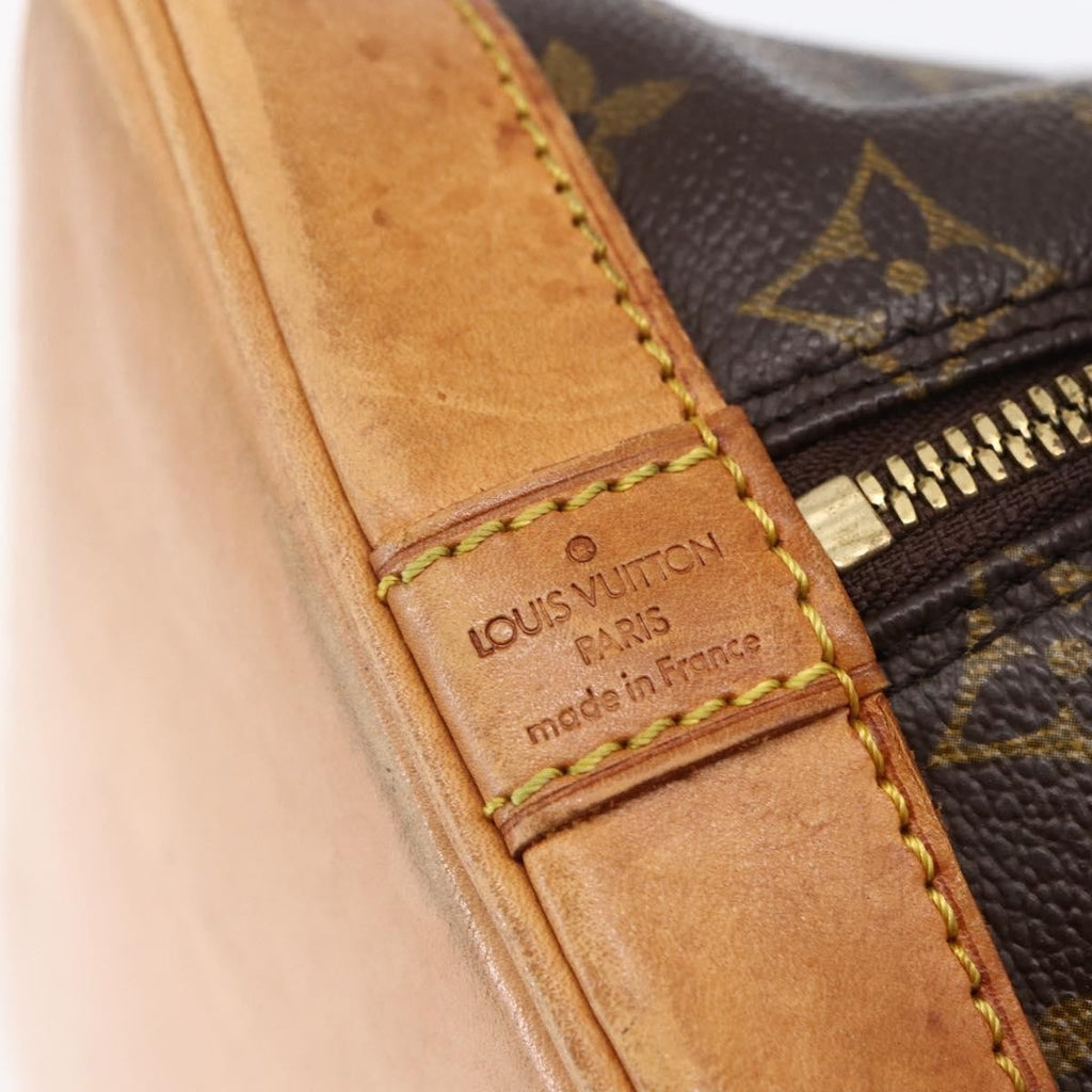 Louis Vuitton Vintage Alma Handbag Monogram Canvas Brown Canvas Handbag