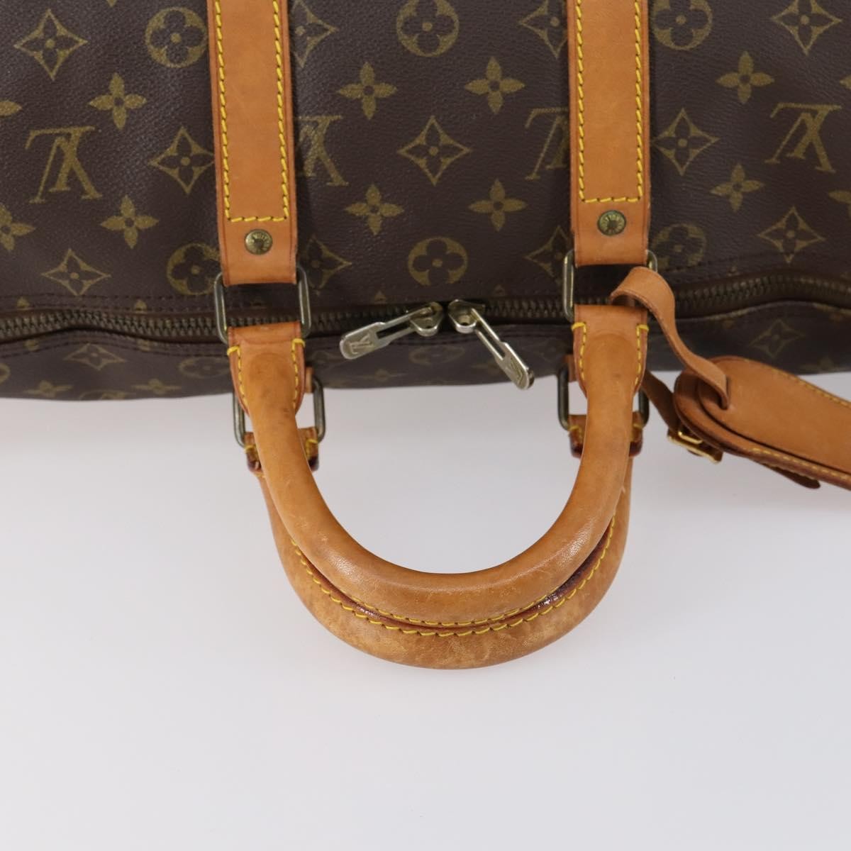 Louis Vuitton Keepall Bag Monogram Canvas Brown Canvas Travel Bag