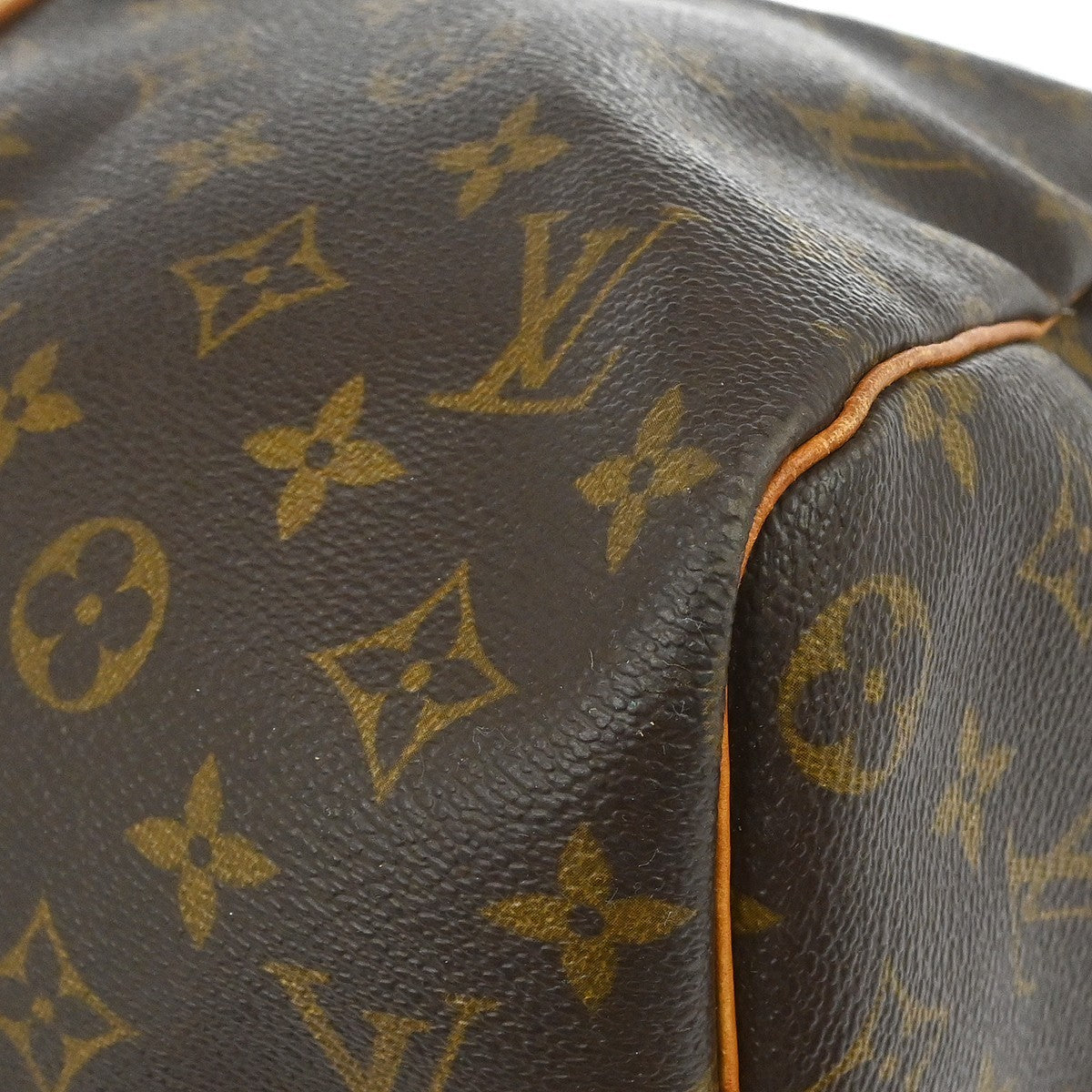 Louis Vuitton Keepall Bag Monogram Canvas Brown Canvas Travel Bag