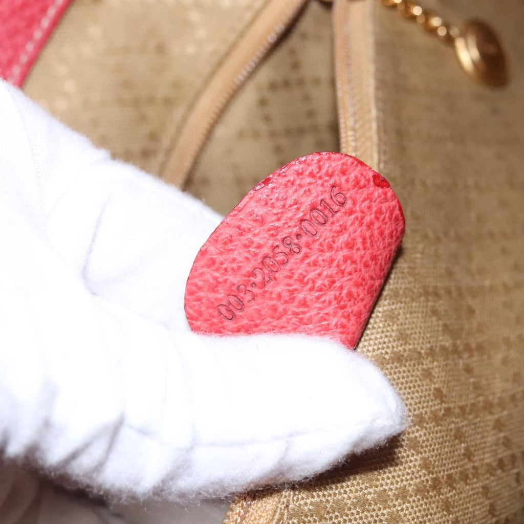 Gucci Vintage Bamboo Backpack Suede And Leather Red Suede Backpack Bag (Pre-Owned)