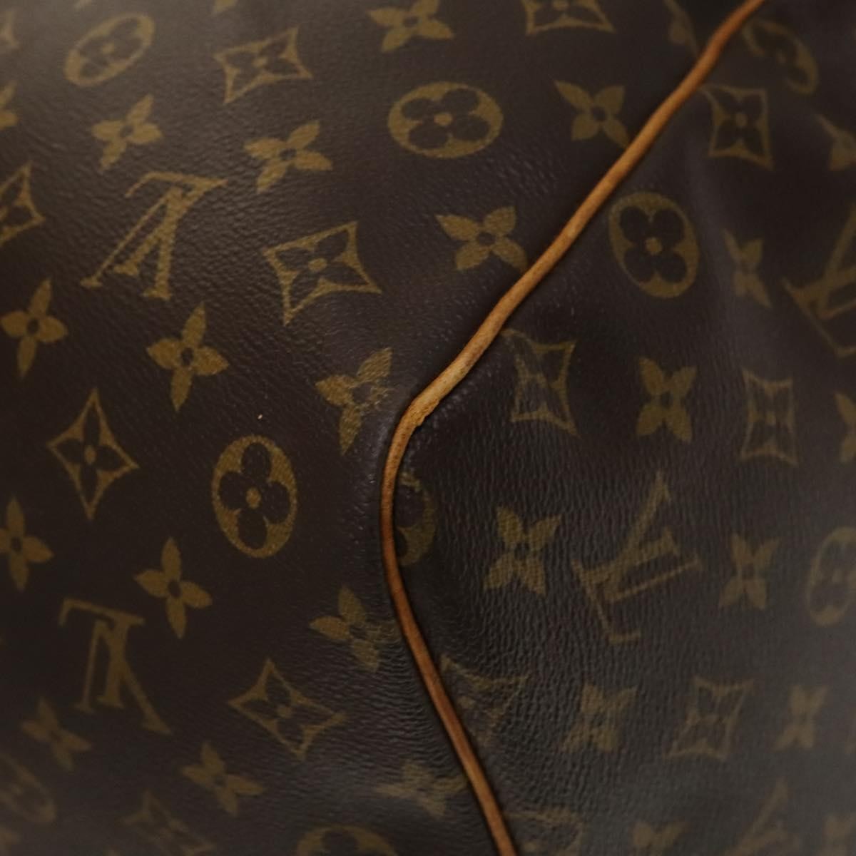 Louis Vuitton Keepall Bag Monogram Canvas Brown Canvas Travel Bag
