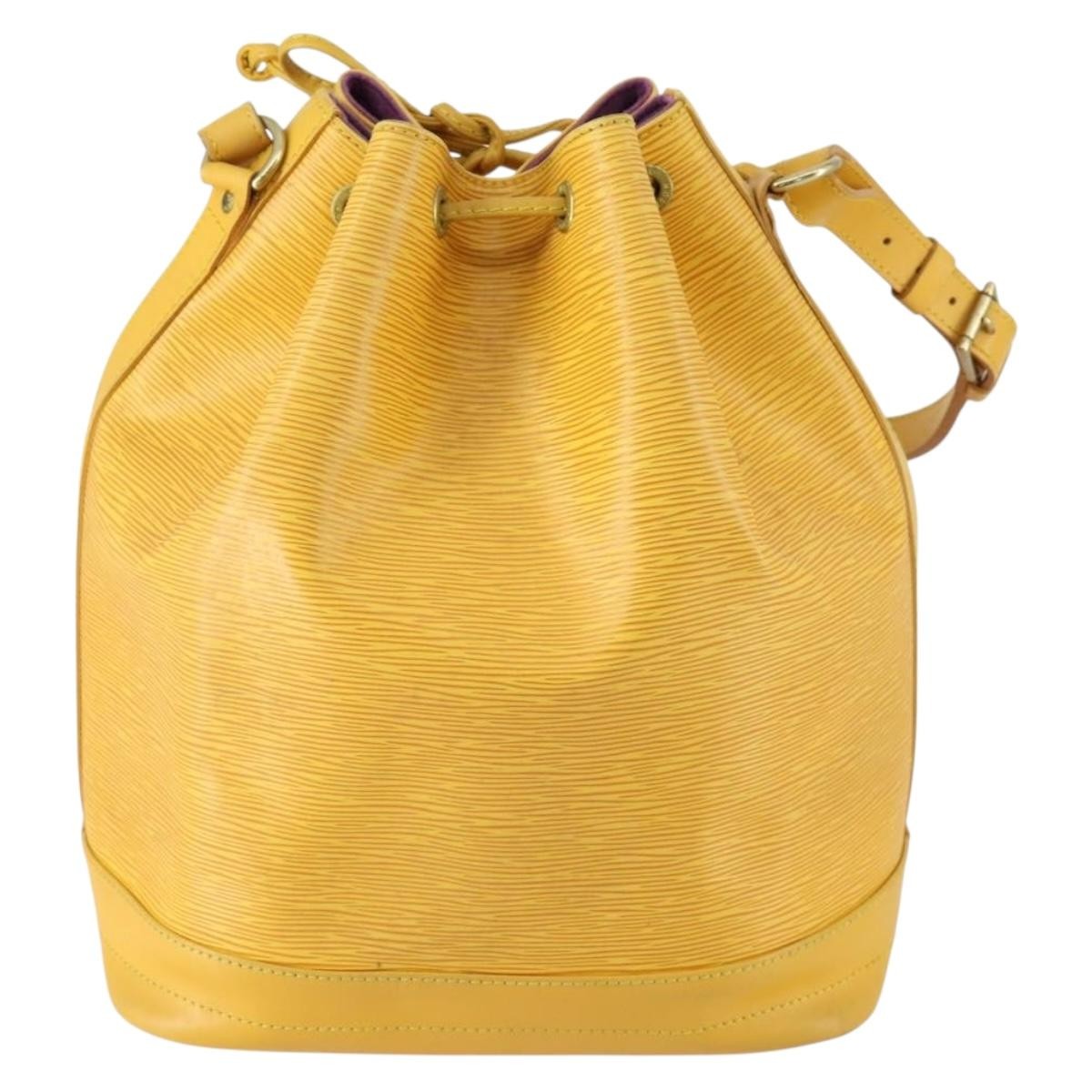 Louis Vuitton Noe Handbag Epi Leather Yellow Leather Shoulder Bag
