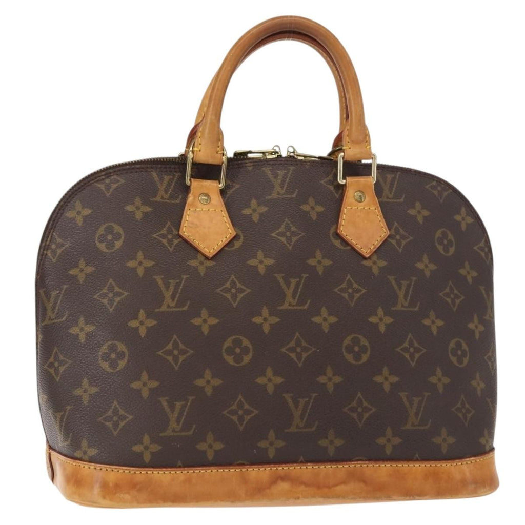 Louis Vuitton Alma Handbag Monogram Canvas Brown Canvas Handbag