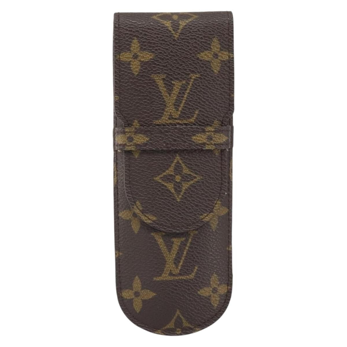 Louis Vuitton Etui À Stylo Canvas Brown Canvas Clutche & Pouche Bag