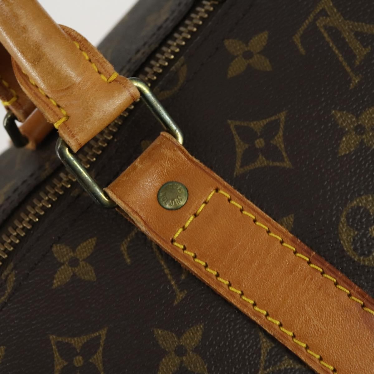 Louis Vuitton Keepall Bag Monogram Canvas Brown Canvas Travel Bag