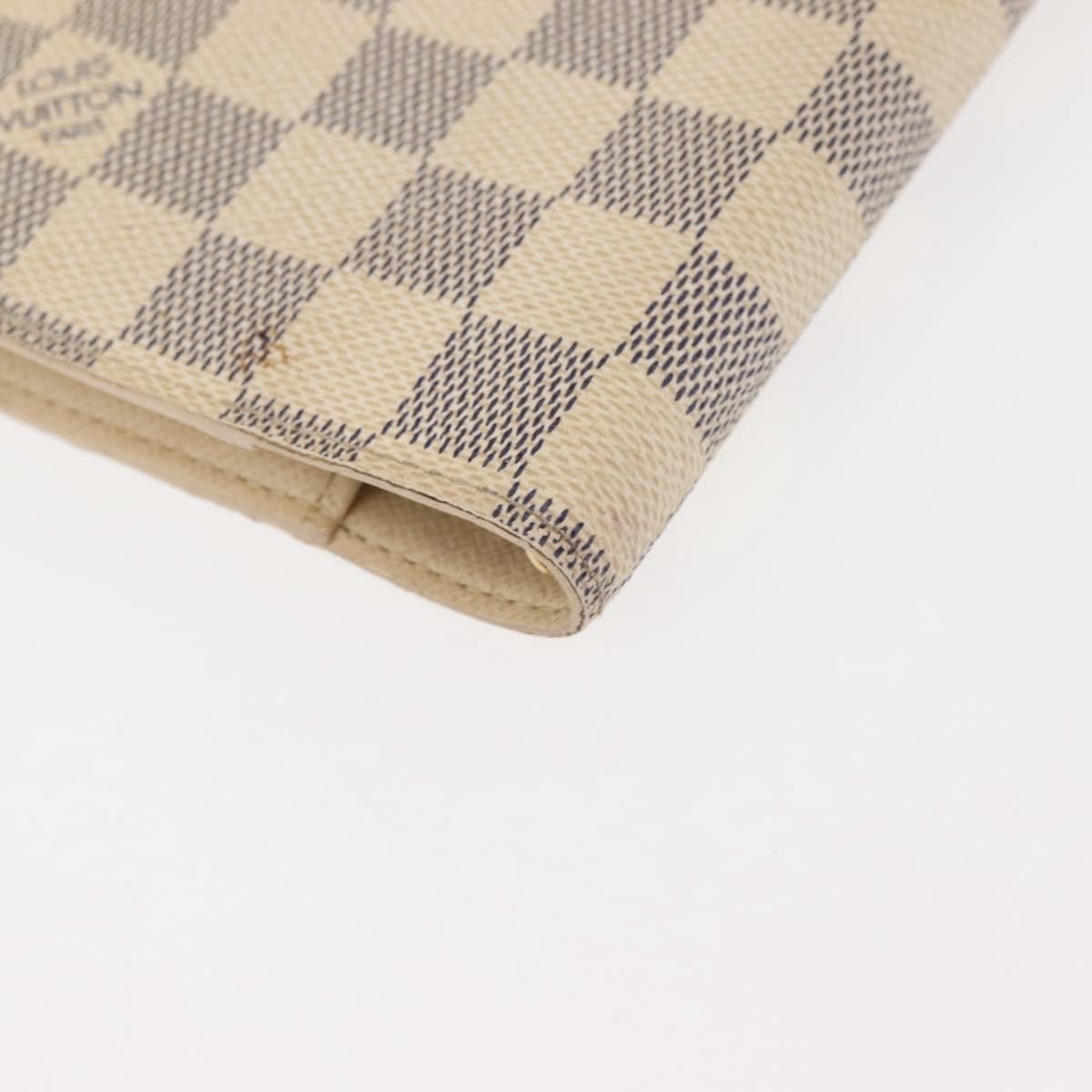 Louis Vuitton Agenda Cover Damier Azur Beige Canvas Toiletry Case Accessory