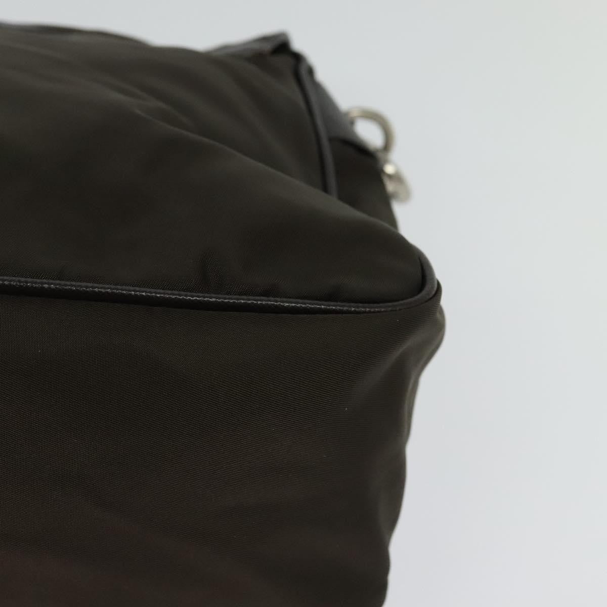 Prada Vintage Flap Shoulder Bag Nylon Khaki Nylon Shoulder Bag Bag