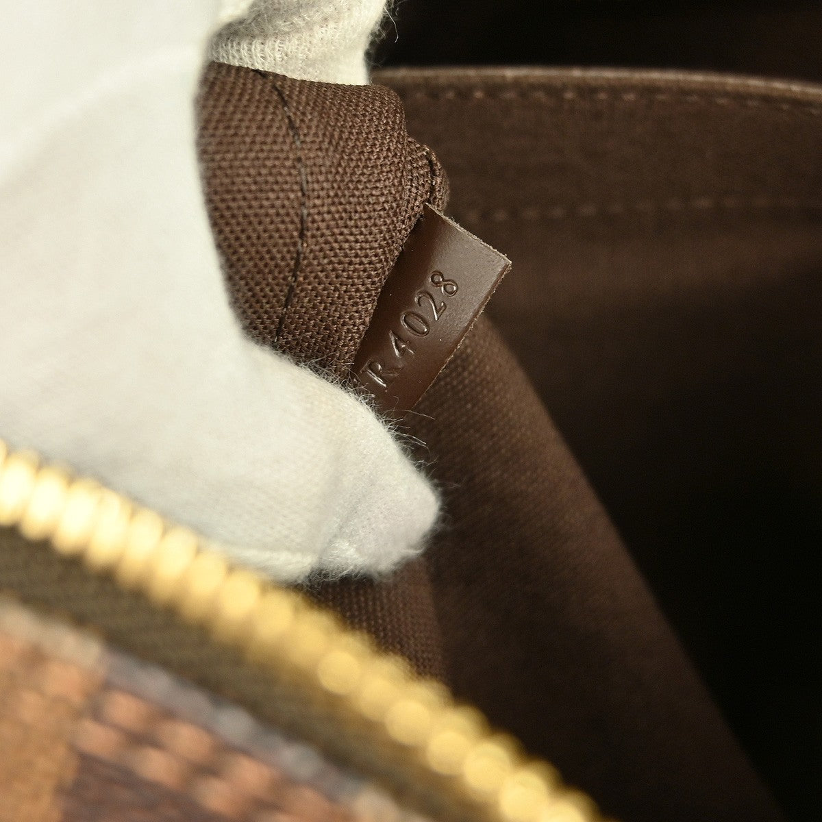 Louis Vuitton Naviglio Handbag Damier Brown Canvas Shoulder Bag