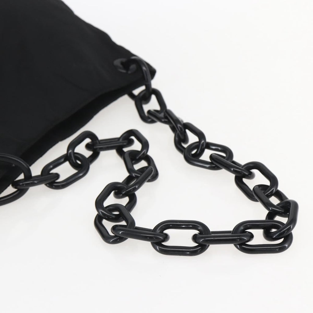 Prada Chain Shoulder Bag Tessuto Black Nylon Shoulder Bag Bag