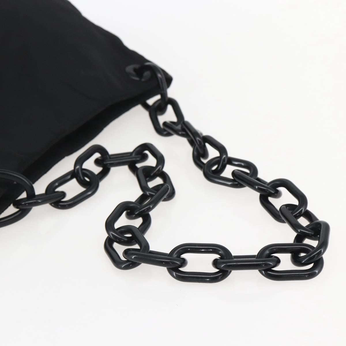 Prada Chain Shoulder Bag Tessuto Black Nylon Shoulder Bag Bag