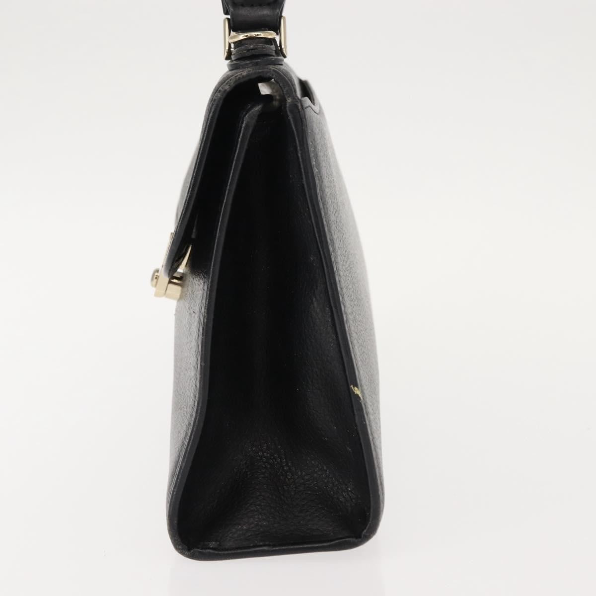 Burberry Vintage Handbag Leather Black Leather Handbag