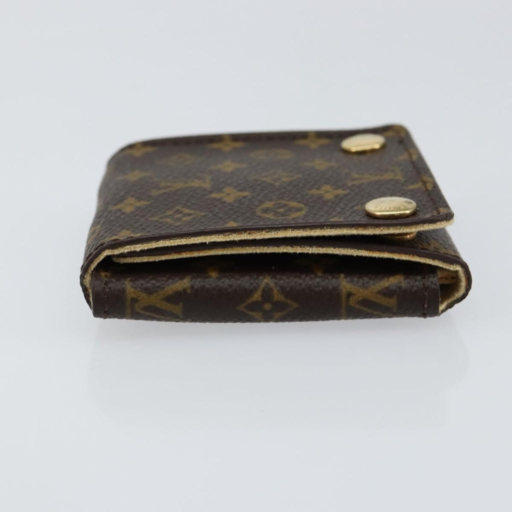 Louis Vuitton Case Jewelry Box Canvas Brown Canvas Wallets Accessory