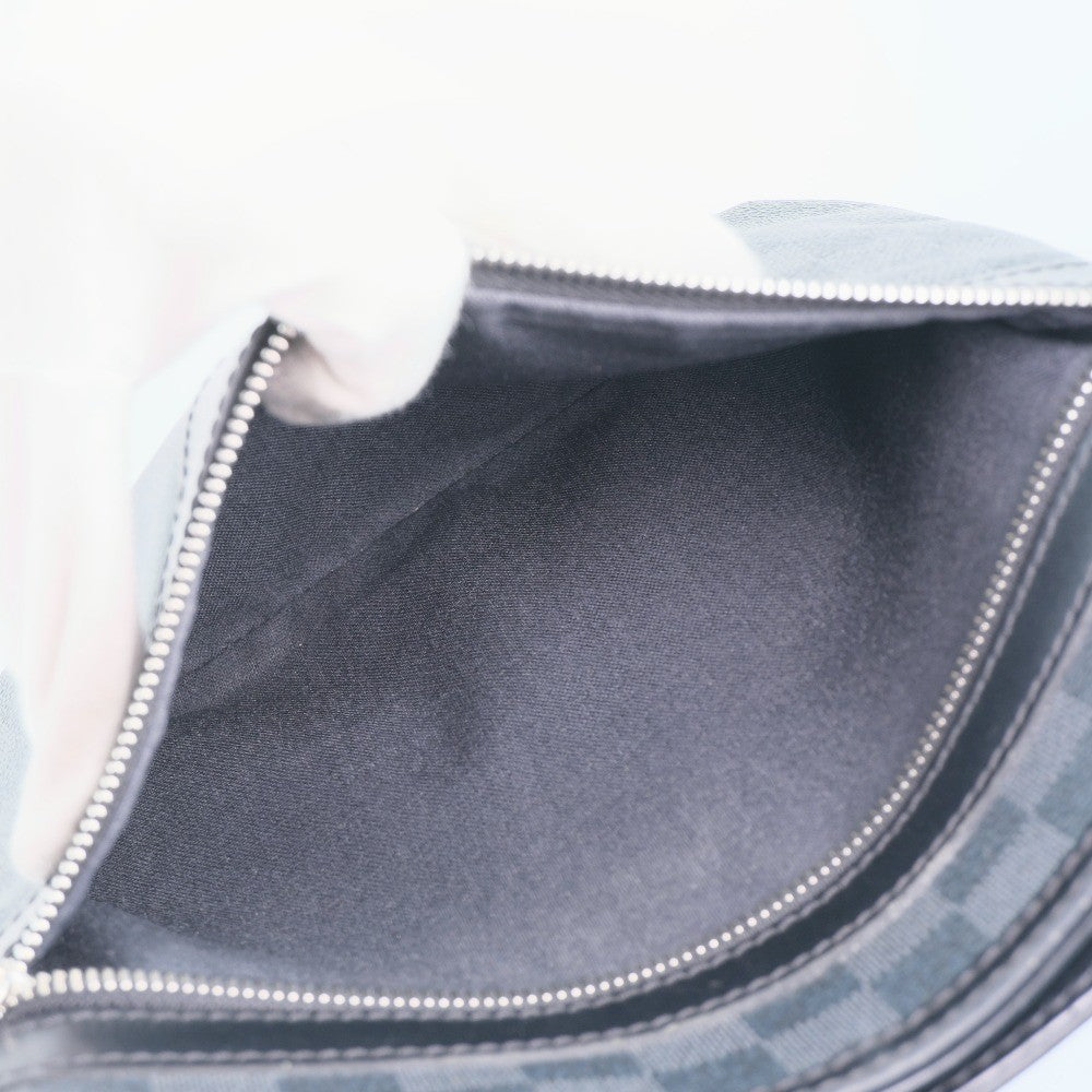 Louis Vuitton Thomas Handbag Damier Graphite Black Canvas Shoulder Bag
