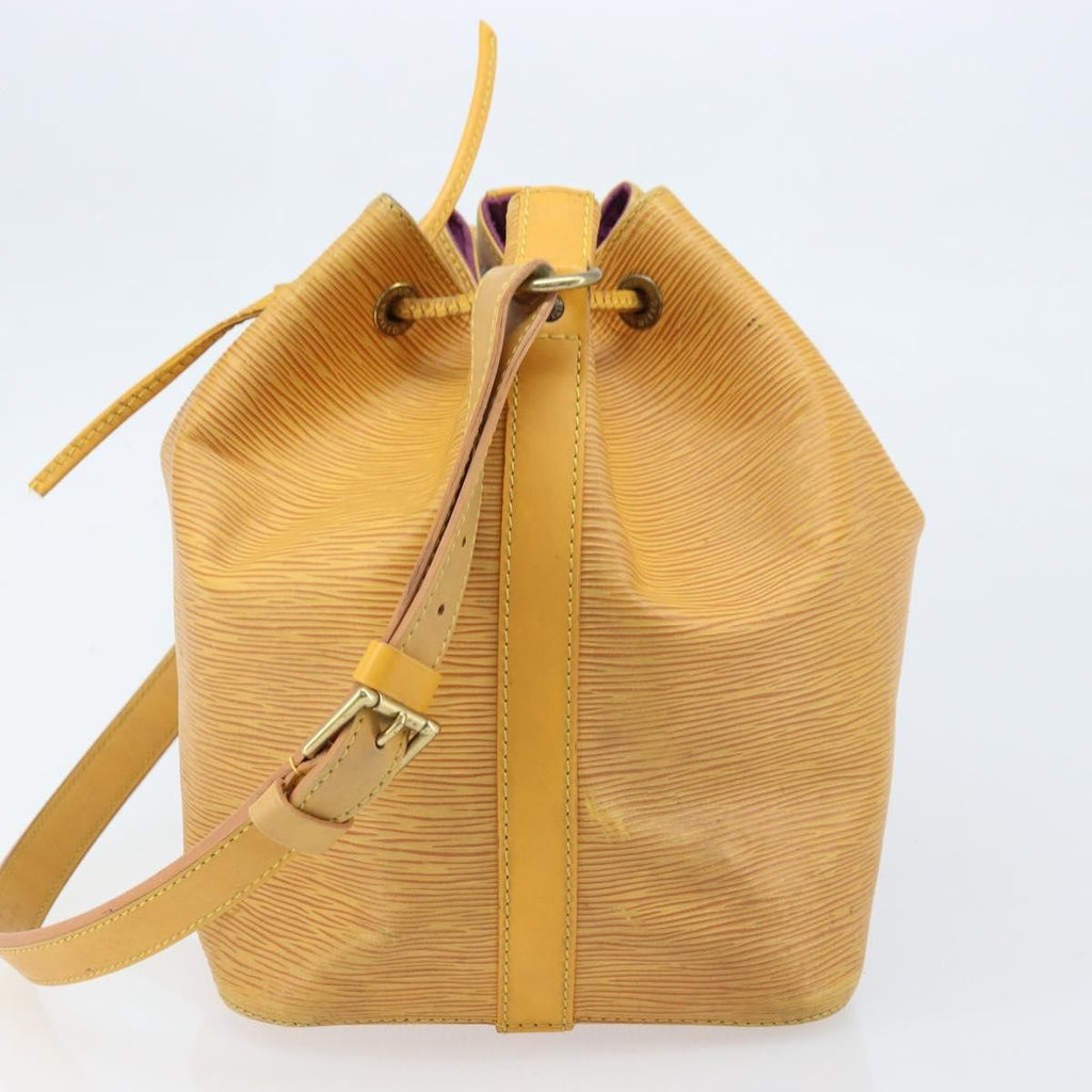 Louis Vuitton Petit Noe Nm Handbag Epi Leather Yellow Leather Shoulder Bag