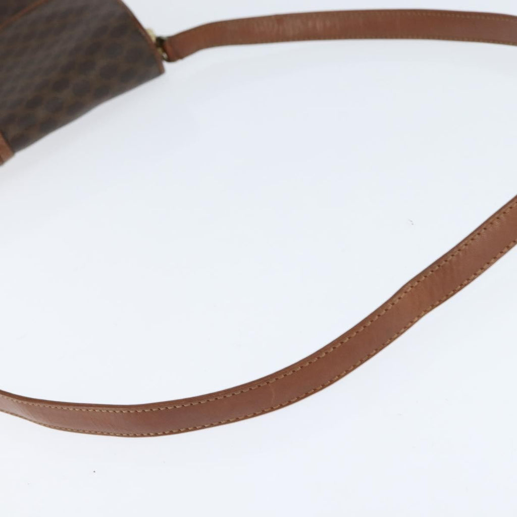 Celine Macadam Shoulder Bag Pvc Leather Brown Pvc Shoulder Bag Bag
