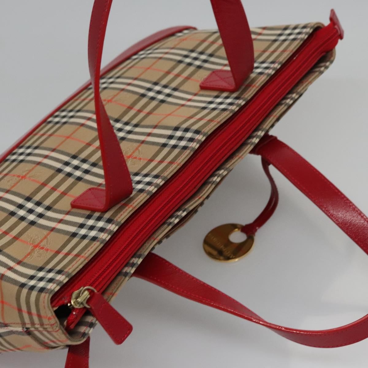 Burberry Nova Check Handbag Nova Check Canvas And Leather Beige Canvas Handbag