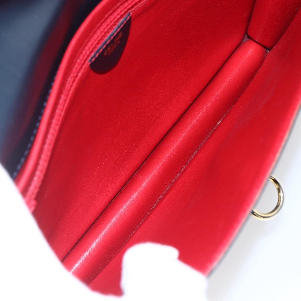 Celine Clutch Bag Leather Navy Leather Clutche & Pouche Bag
