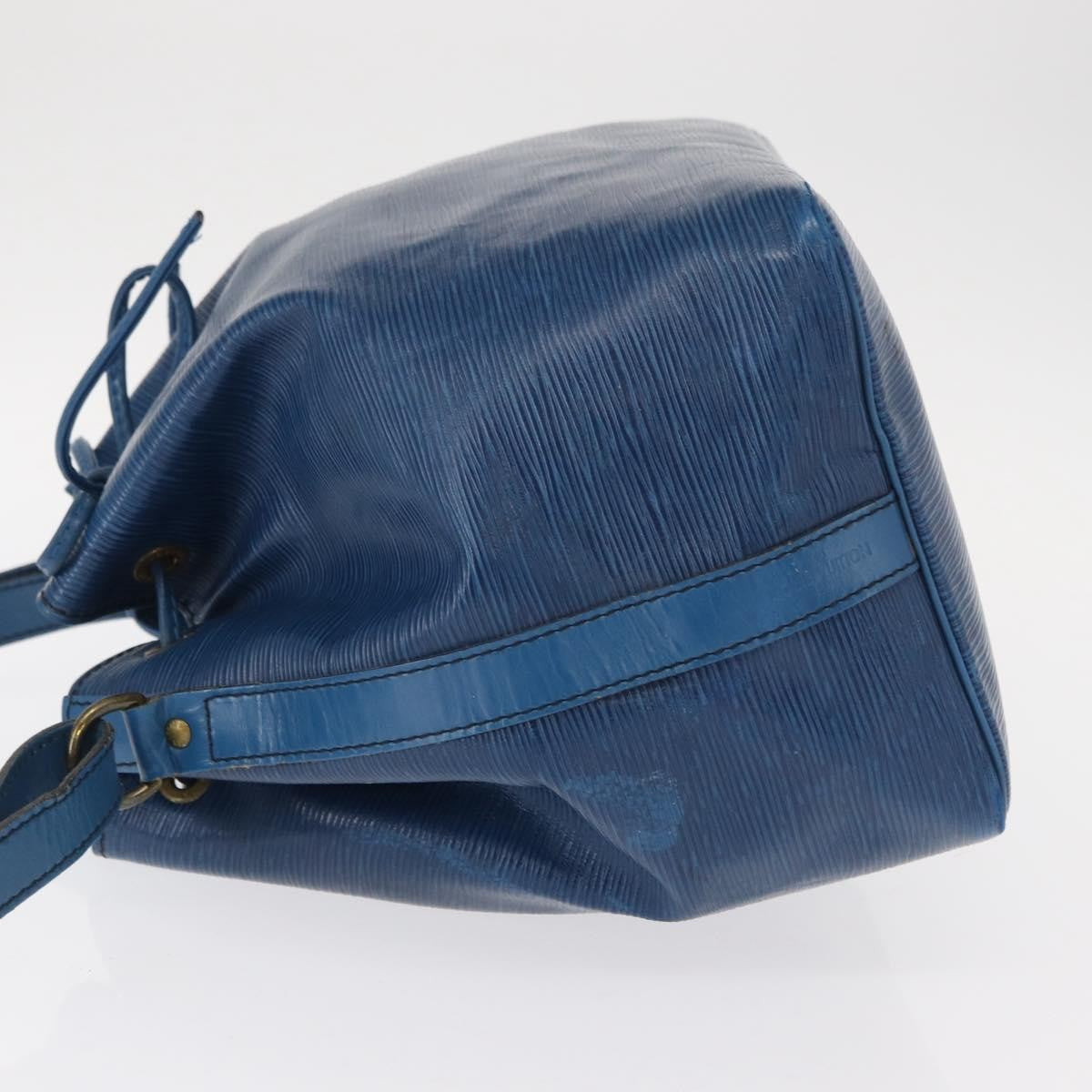 Louis Vuitton Noe Handbag Epi Leather Blue Leather Shoulder Bag