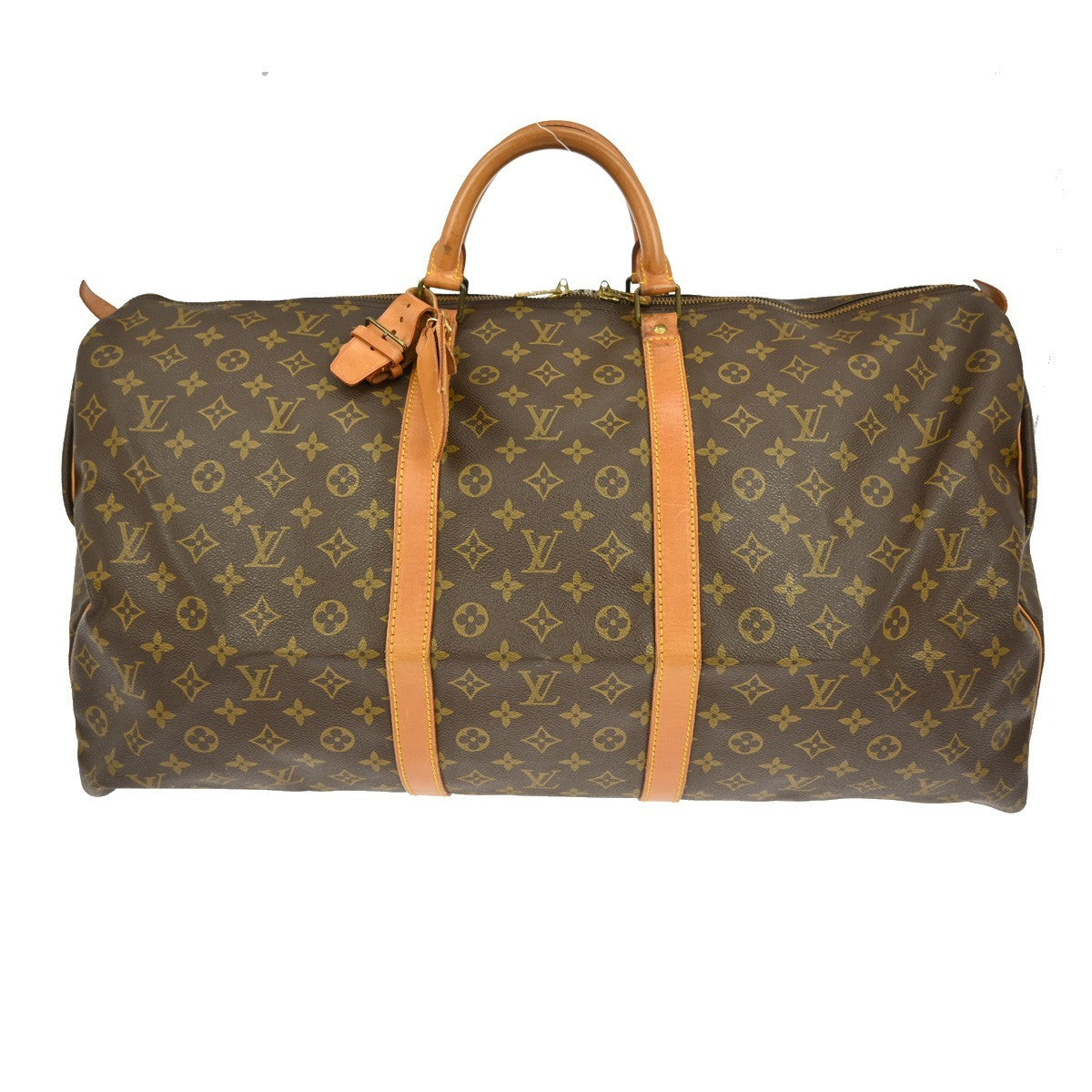 Louis Vuitton Keepall Bag Monogram Canvas Brown Canvas Travel Bag