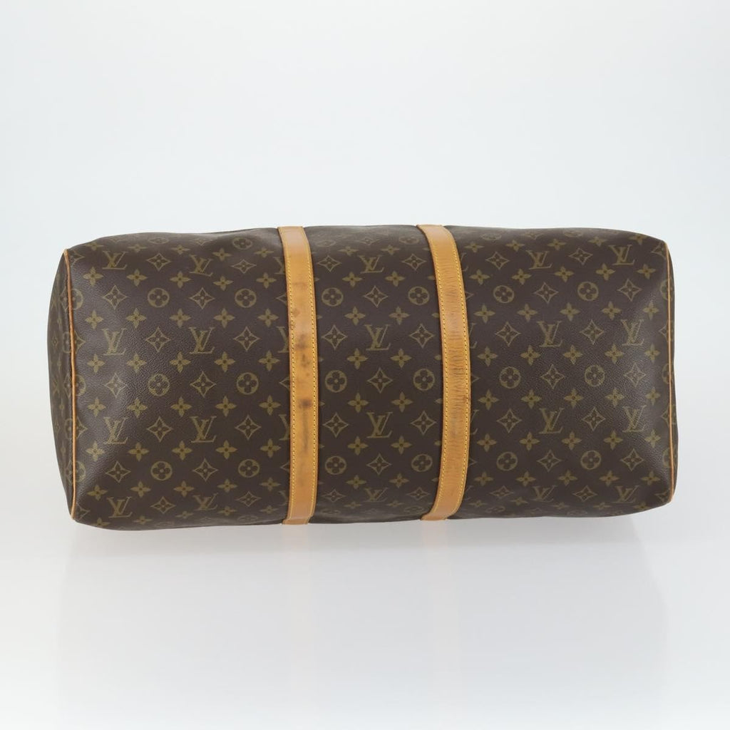 Louis Vuitton Keepall Bag Monogram Canvas Brown Canvas Travel Bag