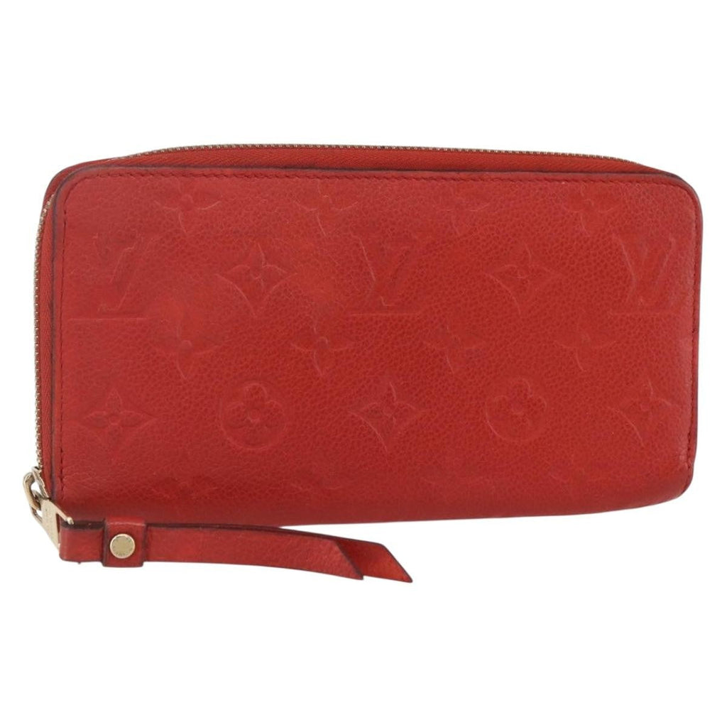 Louis Vuitton Portefeuille Zippy Monogramme Empreinte Monogramme Empreinte Red Leather Wallets Accessory