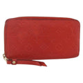 Louis Vuitton Portefeuille Zippy Monogramme Empreinte Monogramme Empreinte Red Leather Wallets Accessory